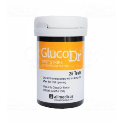 Strip Tes Gula Glucodr / Cek Gluco Dr / isi 25 / Biosensor