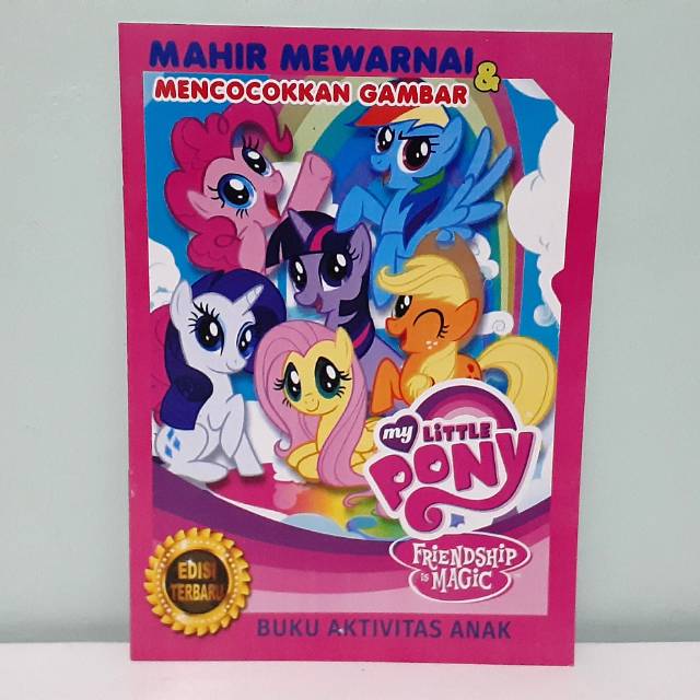 Buku Mewarnai Anak - Mewarnai Pony Untuk Anak PAUD dan TK