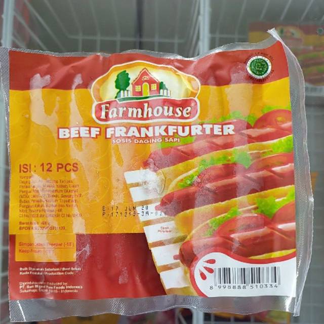 

Framhouse beef frankfurter isi 12/400gr