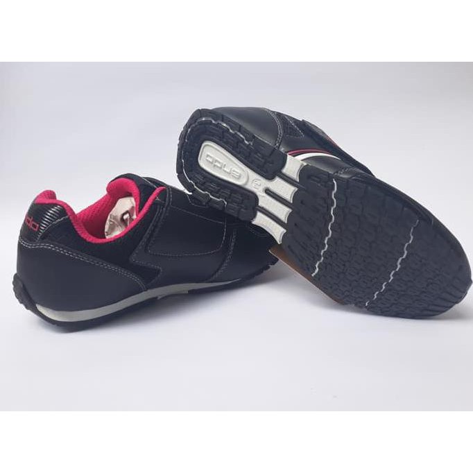 sepatu sekolah anak hitam ando rafa velcro sepatu sekolah sd