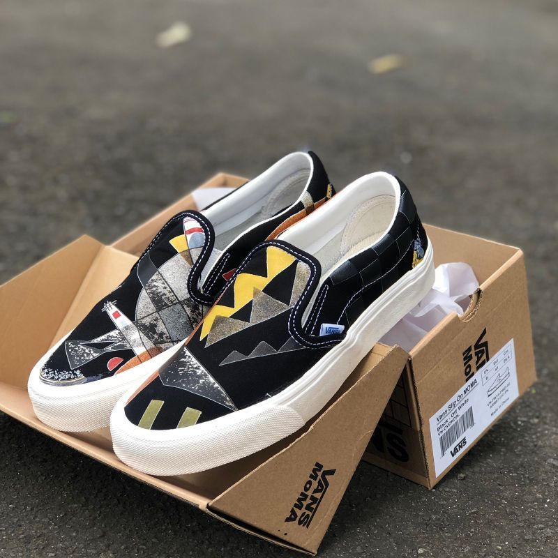 Vans Slip On X Moma Offwhite Premium Terlaris Import BNIB