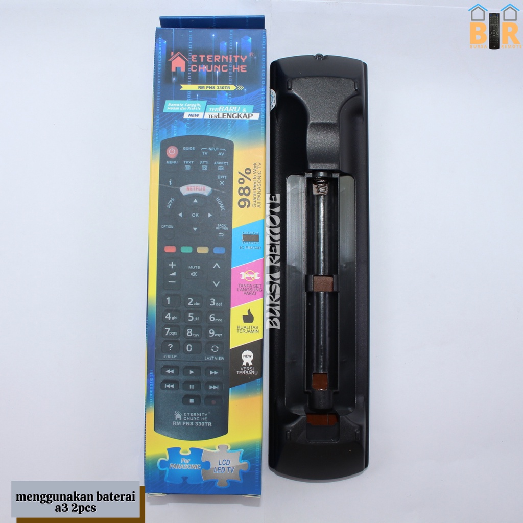 Remot / Remote Panasoni Smart Multi TV LCD LED Chunghe PNS 330 netflix