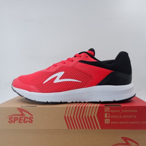 Sepatu Running/Lari Specs Evo Red Black White 200591 Original BNIB