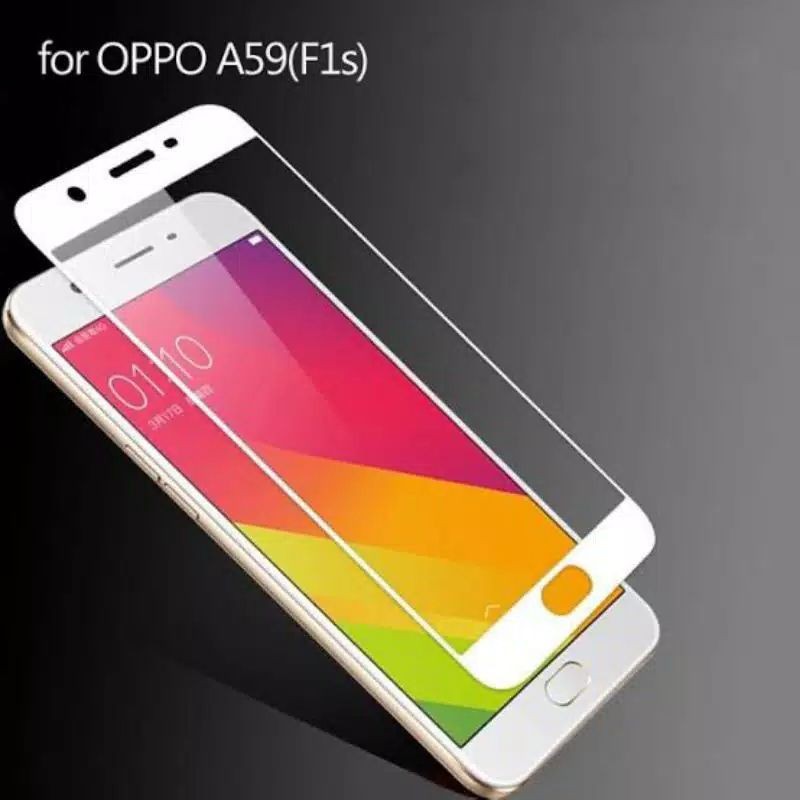 TAMPERED GLASS TG ANTI GORES OPPO F1S FULL LAYAR