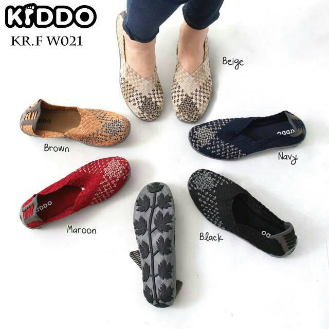 Sepatu Rajut KIDDO F 021 Flat ORIGINAL