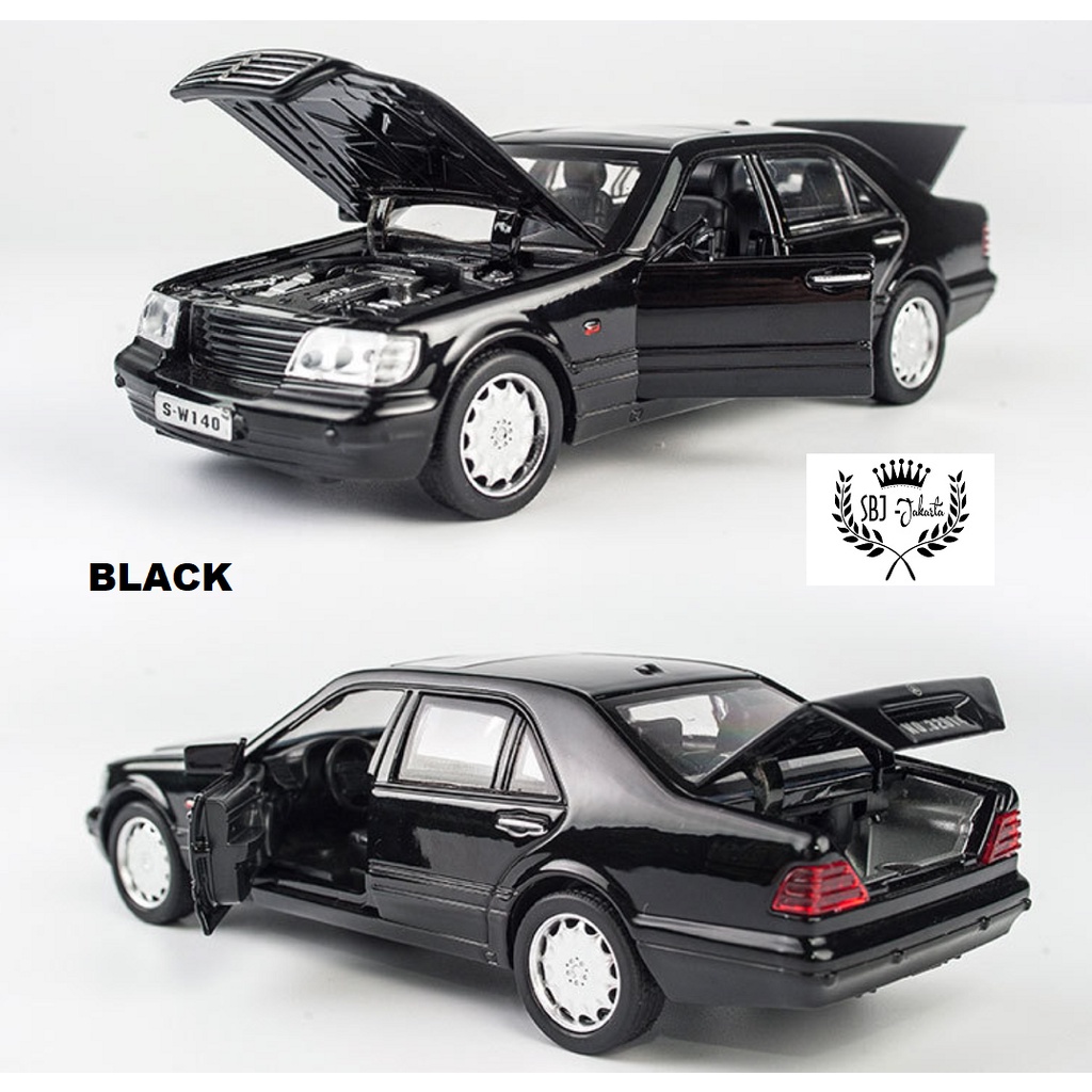 DIECAST MINIAUTO MOBIL MERCEDES BENZ CLASSIC W140 SKALA 1:32