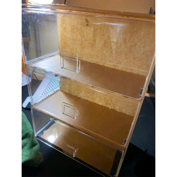 box masker 3 drawer box acrylic serbaguna