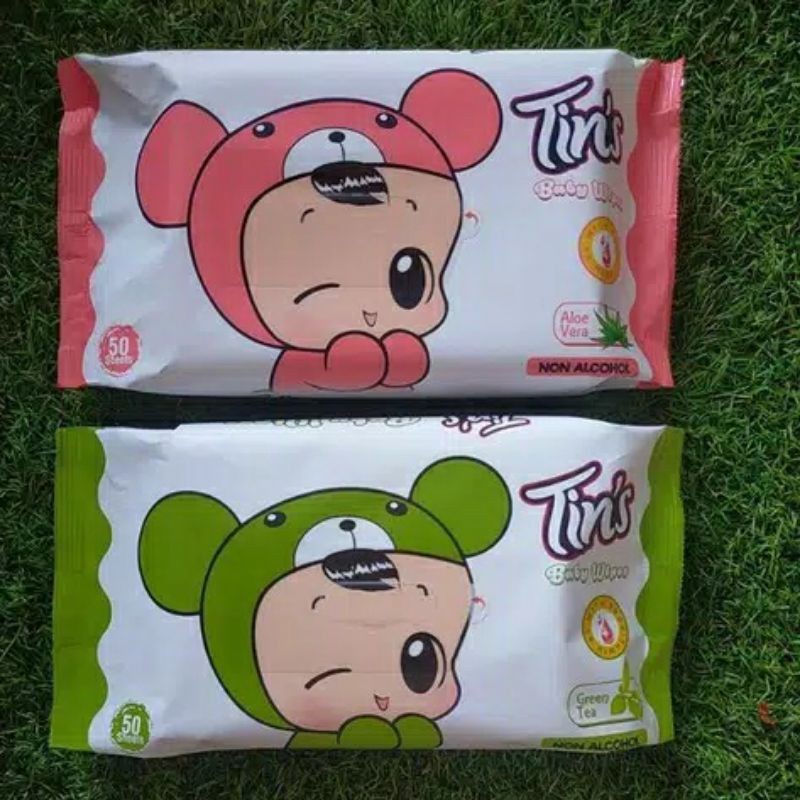 Tin's Tisu Basah Baby Wipes Non Alkohol 50's (Beli 1 Gratis 1)