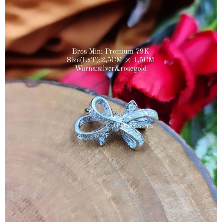 Bross mini Zirconia,bros mini swaroski high quality,bros kecil swaroski,bros dagu kecil-#M