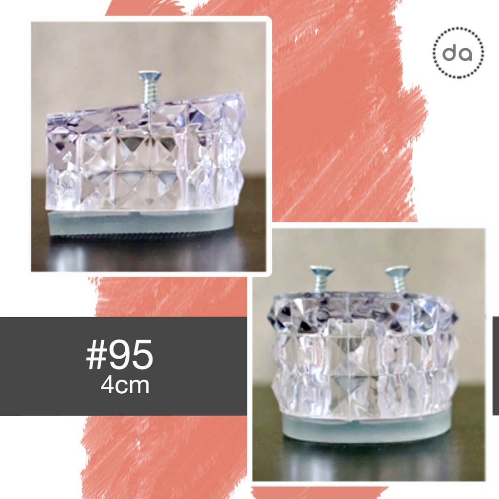 Hak Kaca Bening Heels Transparan 4cm (95) LOKAL