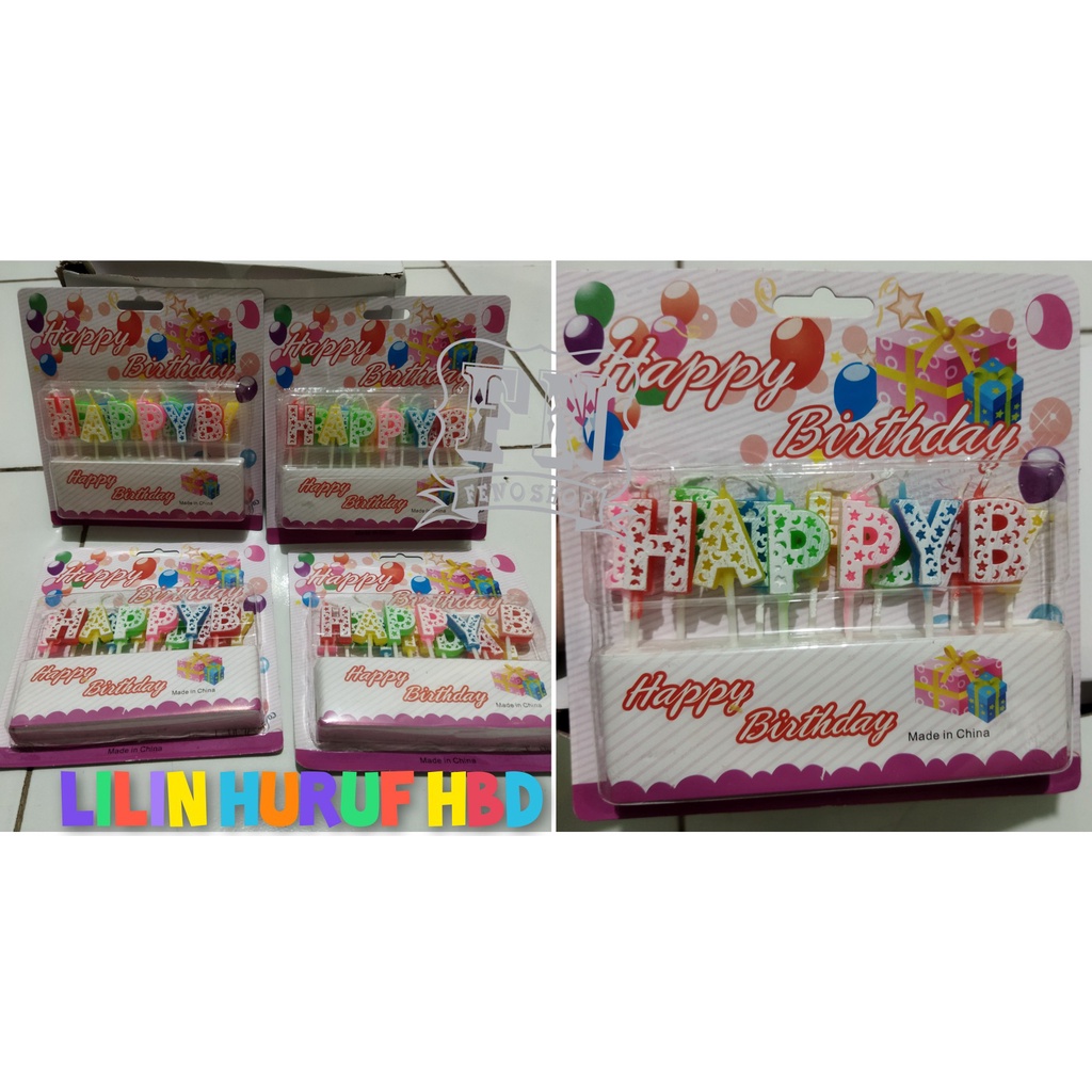 Lilin Ulang tahun/LIlin huruf/Lilin angka/Lilin batang
