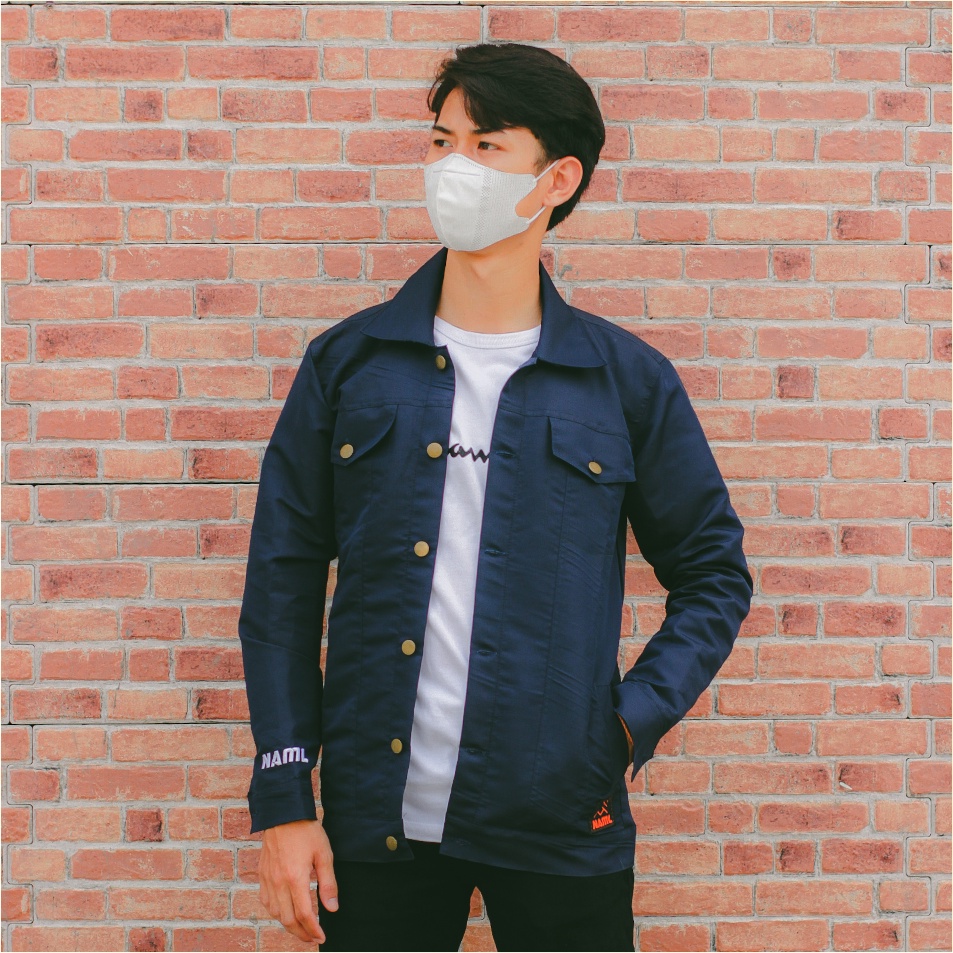 JAKET JEANS / LEVIS MODEL CASUAL PRIA / WANITA WARNA BIRU NAVY CLASSIC JACKET COACH FASHION (BAHAN T
