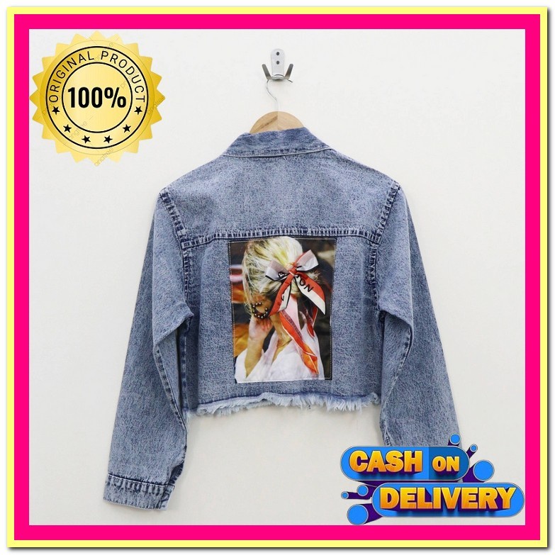 Jaket Levis Jumbo Kekinian Belle Oversize Jaket Levis Wanita Kekinian Bahan Jeanwash Spassy Uwais Ov