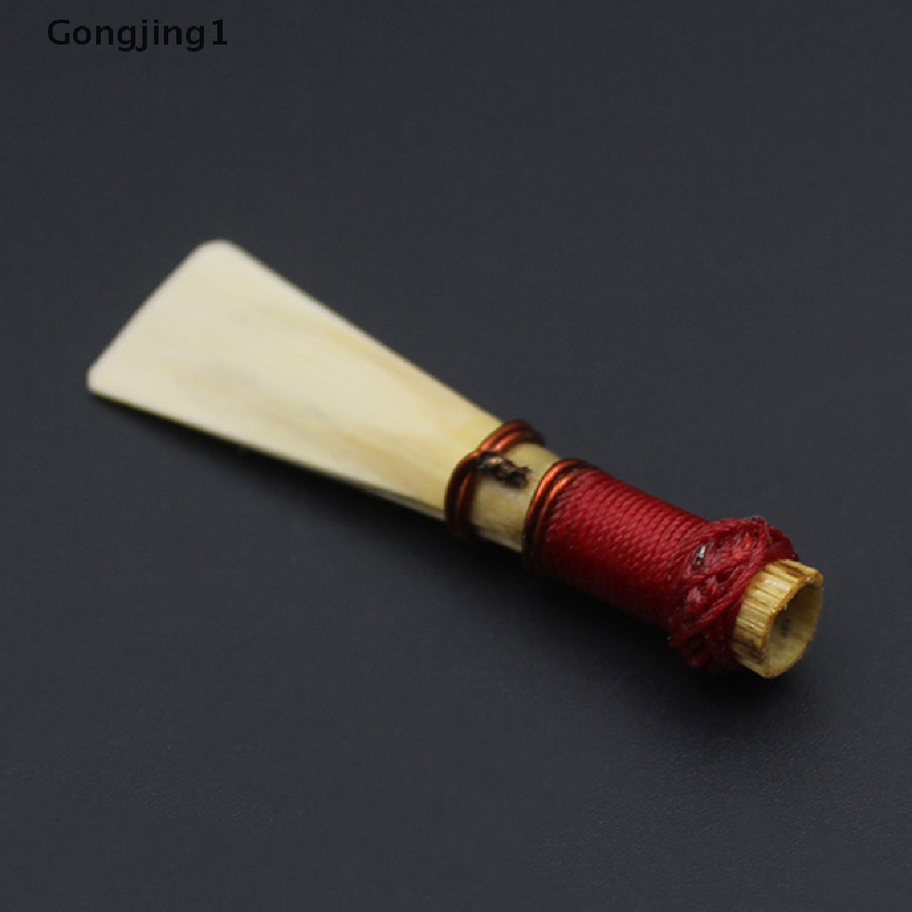 Gongjing1 1pc Bassoon Reed Kekuatan Medium Dengan Case Bassoon