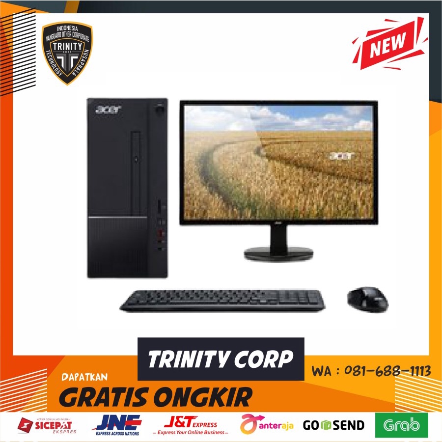 Jual PC DESKTOP ACER Aspire TC1650 I511400 8GB 1TB UMA W11 + LED 21.5