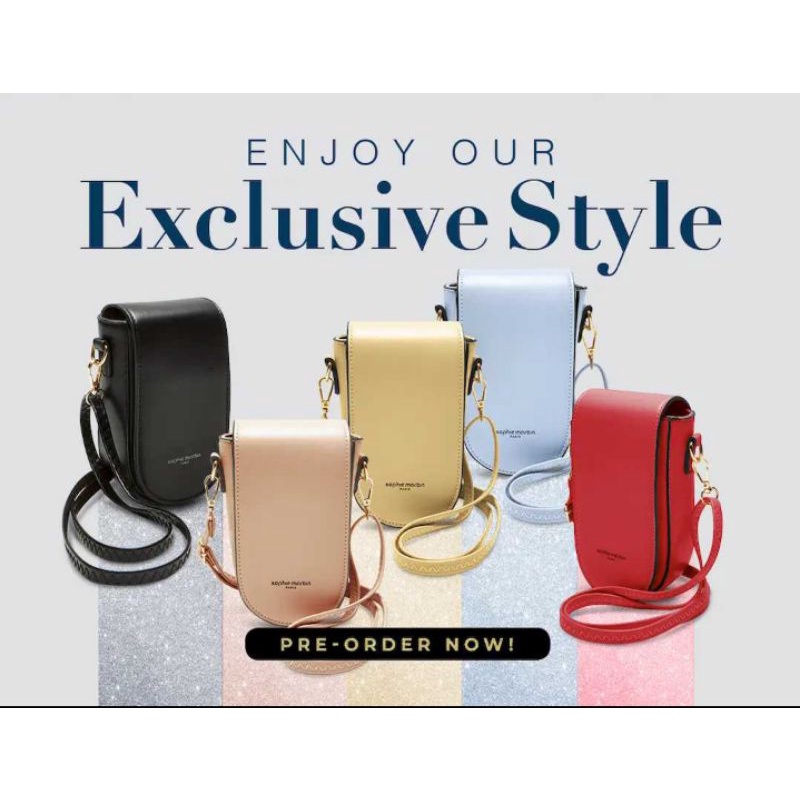 DOMPET JIMS PHONE W2461P3 SLING PHONE SHOPIE MARTIN PARIS TERBARU TAS SLEMPANG WANITA