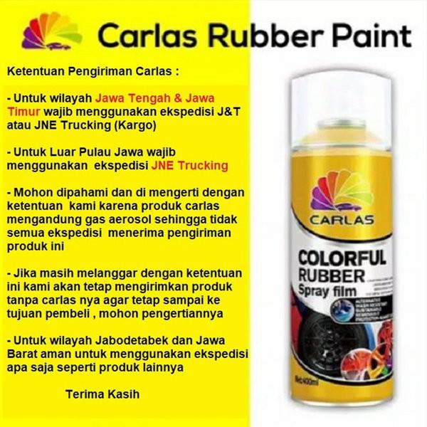 

New - Carlas Rubber Paint Dof All Colour