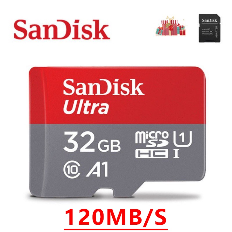 【COD】Memory Card 64GB 128GB 256GB 32GB Micro SD Card Class10 UHS-1 Memory Card A1 100MB/s Original-32GB【120MB/S】