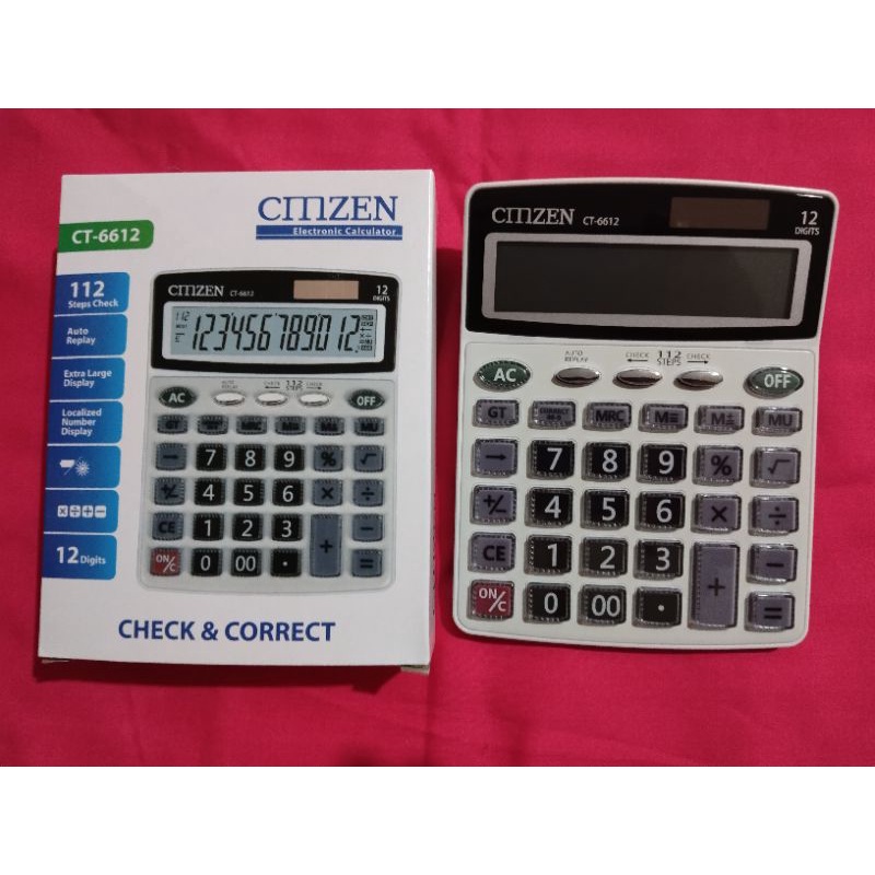 

Kalkulator CMZEN CT 6612 =12 digit=