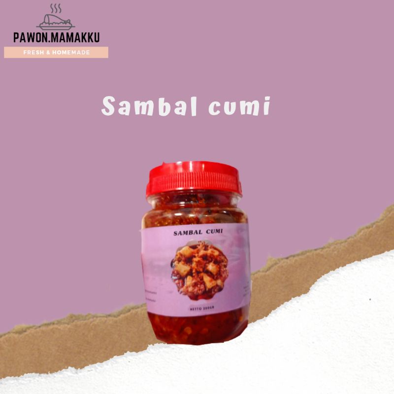 

Pawon Mamakku Sambal Cumi pedas Sambal Cumi Sambal pedas Sambel Cumi Pedas Makanan Homemade cuminya melimpah 200gr