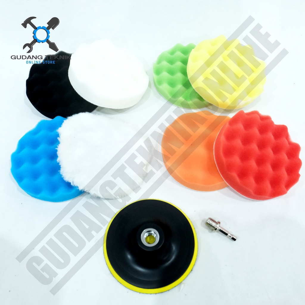 Busa Poles Mobil Motor 4&quot; IKURA 1 SET 10Pcs PS803 / IKURA Polishing Pad 5&quot; Inch Set 10 Pcs IKR PS802