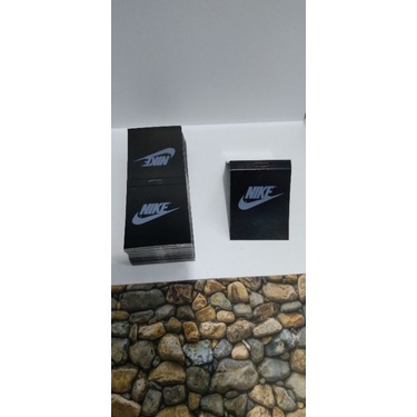 kertas label kaos kaki Nike isi 100 lembar gambar real pick peking rapih warna hitam