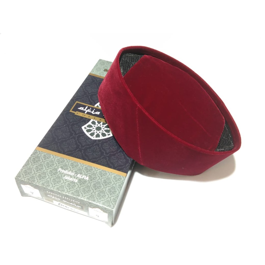Peci Merah Marun Exclusive / Songkok Kopiah Kopyah Peci / Songko Marun / Peci Betawi