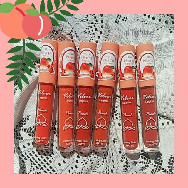 [MAKEUP THAILAND] Kiss Beauty Lipcream Velvet Peach Lipgloss
