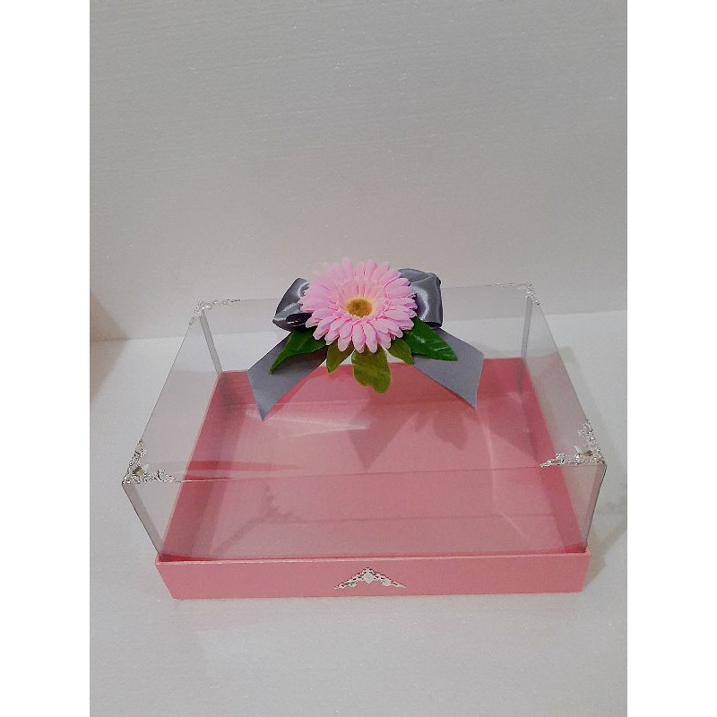TERMURAH TERBARU SATUAN KOTAK HANTARAN/SESERAHAN MEWAH/KOTAK KUE LENGKAP ORNAMEN & HIASAN BUNGA