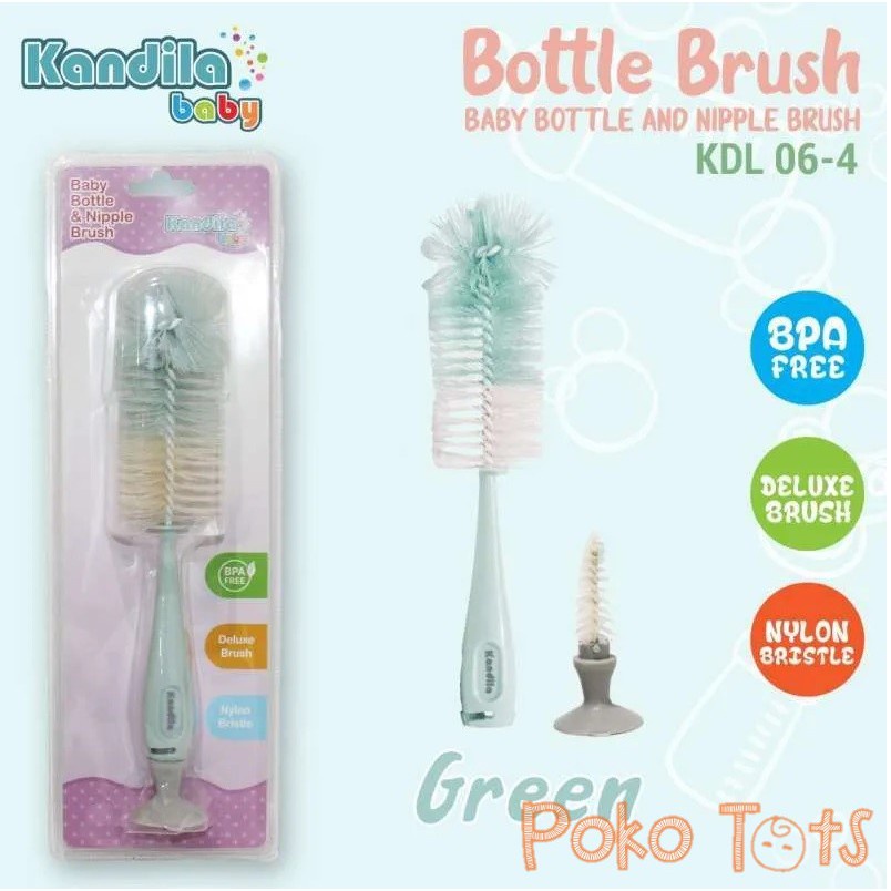 Kandila Baby Bottle &amp; Nipple Brush Sikat Pembersih Botol dan Dot Bayi WHS