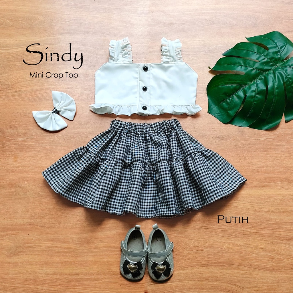 Sindy Mini Crop Top/Baju Crop Lucu/Baju Anak Unik/Baju Crop Top