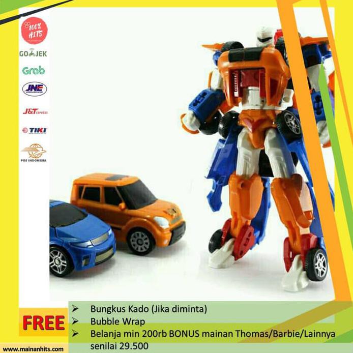 Tobot Mini Titan Xy Combine Two Cars Bisa Jadi Robot Besar