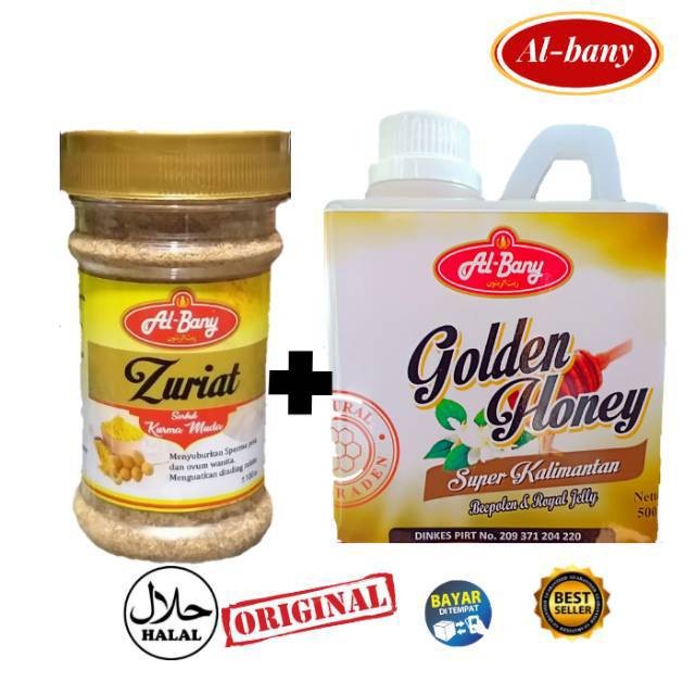 

PAKET Serbuk Zuriat 100% Murni Plus Madu Asli Golden Honey Nett 500gr