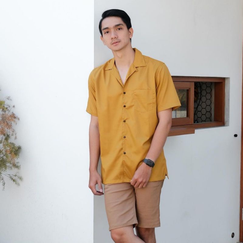 Kameja Polos Pria Lengan Pendek Kerah Piyama Topman Original