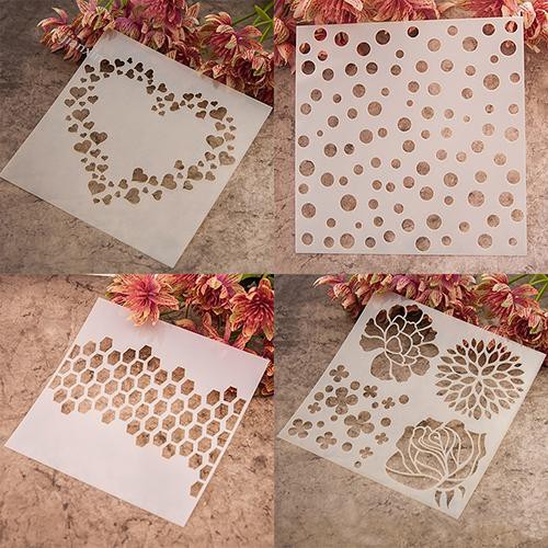 [Jianxin] Bayar di Tempat]Cetakan Lukis DIY untuk Dekorasi Scrapbook/Album/Kue/Kopi