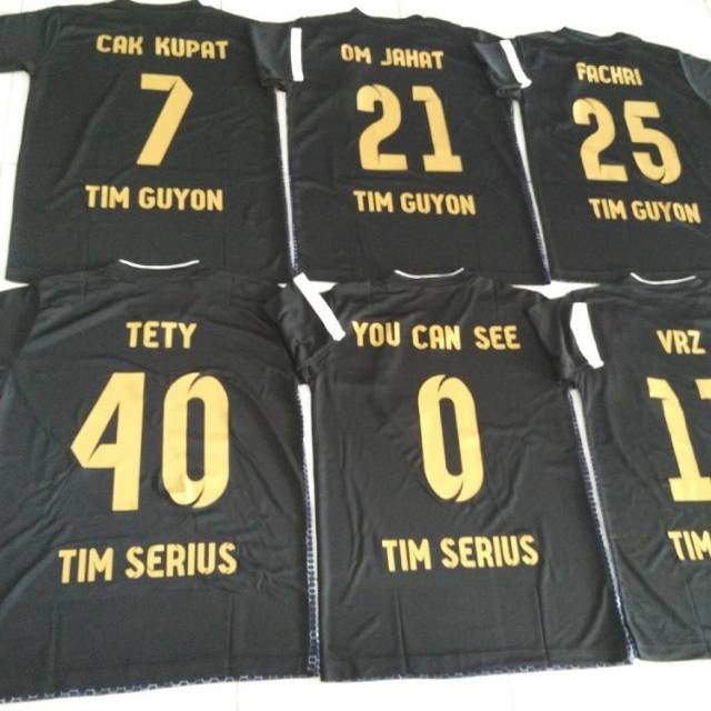 Paket Sablon Polyflex ( Nomor Punggung, Nama, Nama Team )