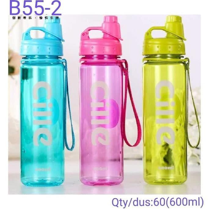 B55-2 Botol Minum Sport Cille 600 Ml Botol Minum Air Tumblr