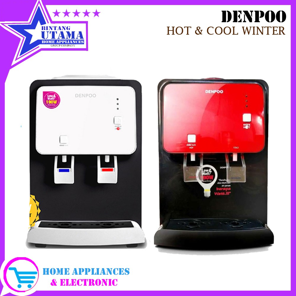 (COD) DISPENSER DENPOO WINTER [HOT AND COLD] (GARANSI RESMI) (WARNA RANDOM) TERMURAH