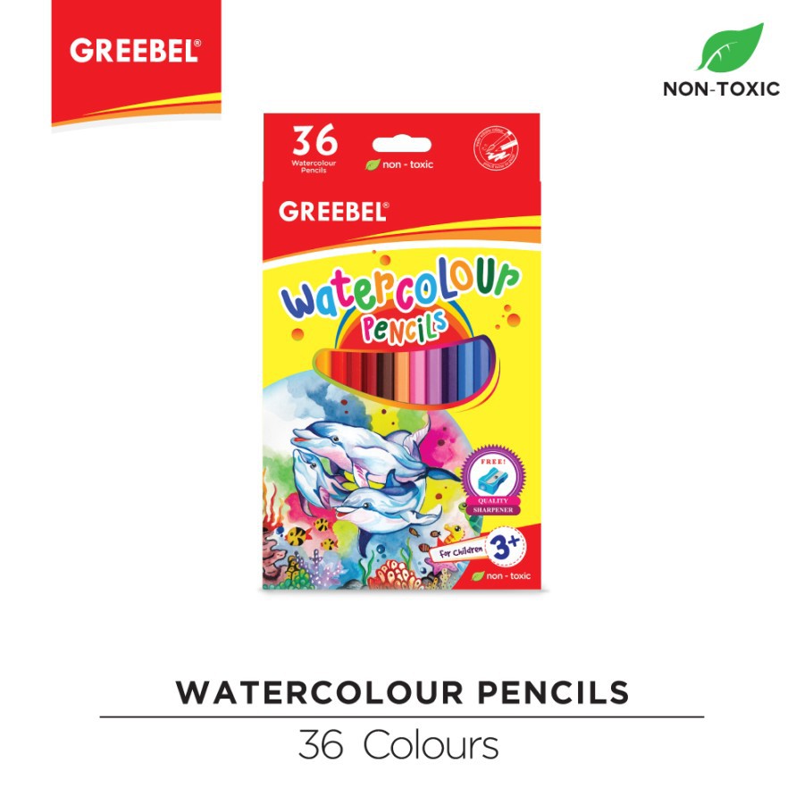 

Pensil Warna Greebel Water Color 36 Warna / GB 8036 Water Color Pencil