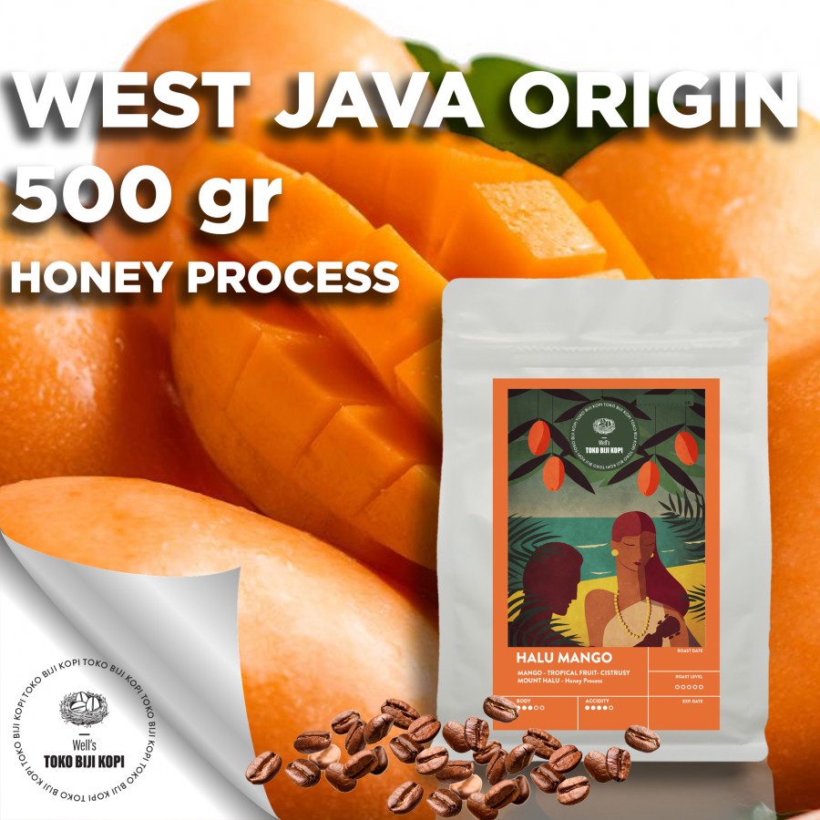 

BIJI KOPI / ROASTED BEAN ARABIKA HALU MANGO - 500 GRAM