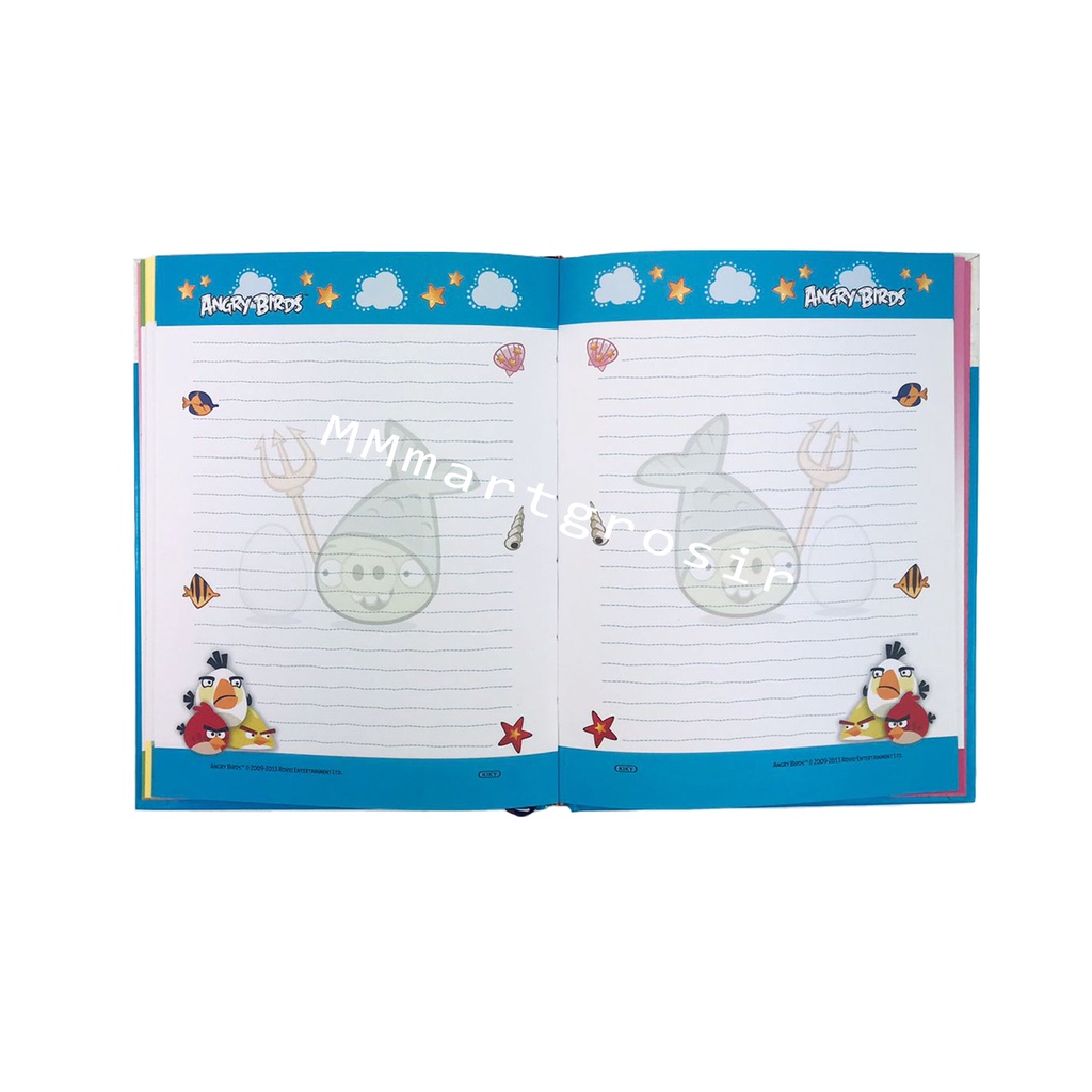 Kiky / Buku Dairy / Buku Motif Angry Birds / 621556 A5 60 Sheets