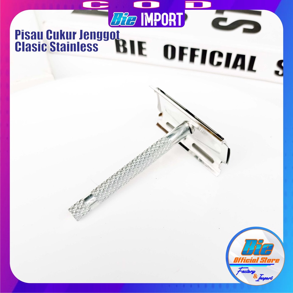 Pisau Cukur Jenggot Clasik Stainless Impor Best Seller