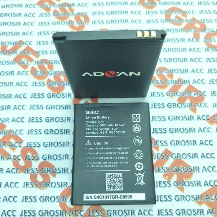 Baterai Battery Batre Original Double Power ADVAN VANDROID S4C , S5C