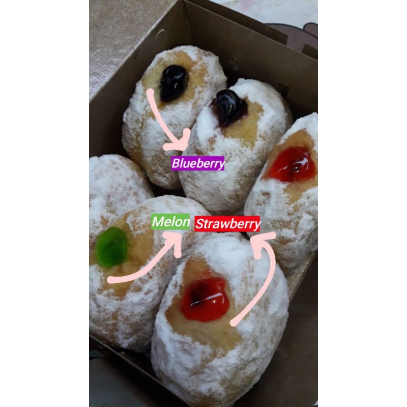 

[SURABAYA&SEKITARNYA] BOMBOLONI ISI SELAI/DONAT ISI/DONAT FILLING ENAK EMPUK LUMER