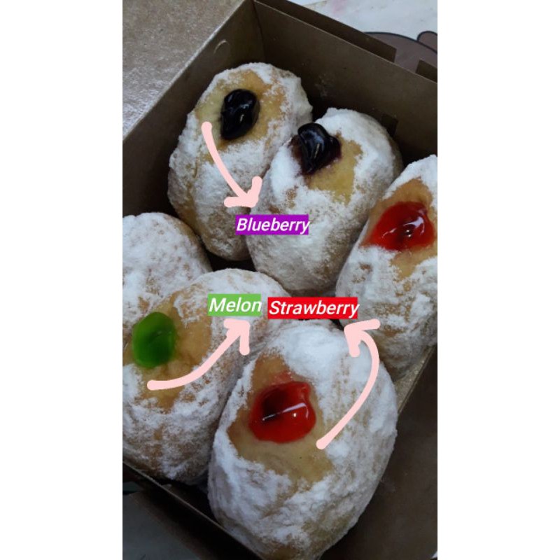 [SURABAYA&SEKITARNYA] BOMBOLONI ISI SELAI/DONAT ISI/DONAT FILLING ENAK EMPUK LUMER