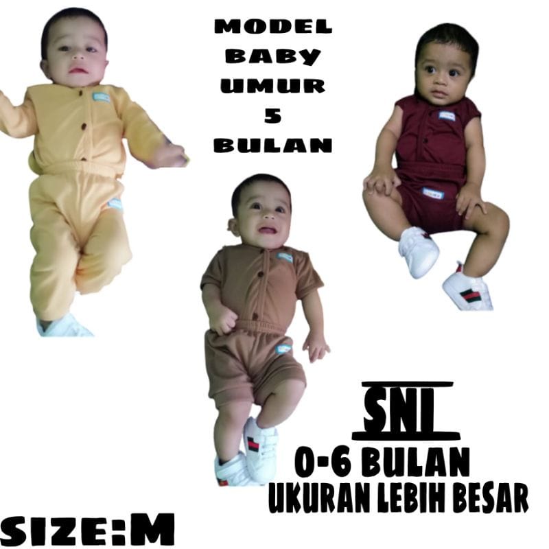 Paket Ekonomis Perlengkapan Baju Bayi Celana Kado Newborn SNI 20pcs Termurah