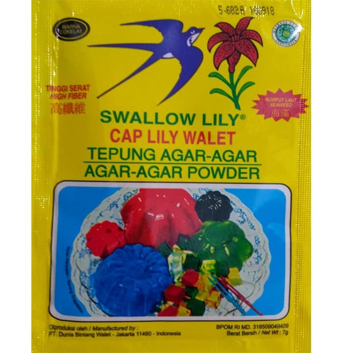 

SWALLOW LILY AGAR COKLAT 7GR