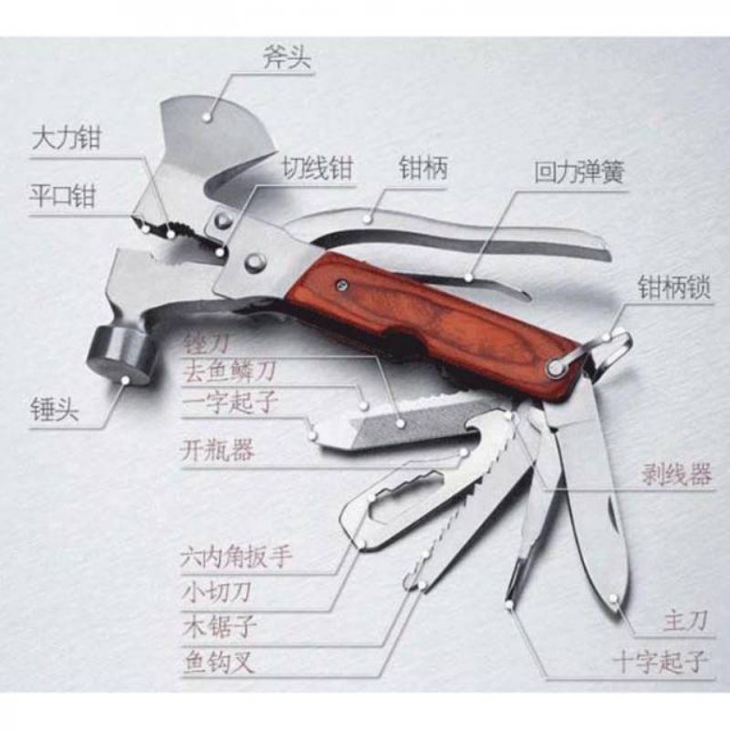 PALU MULTIFUNGSI / PALU SET SERBAGUNA / PALU KAPAK KAMPAK MULTIFUNGSI / KAPAK KAMPAK PALU / HUNTING 