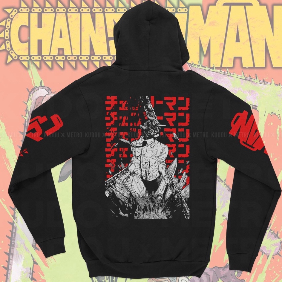 Jaket Chainsaw Man Anime Manga Premium Unisex