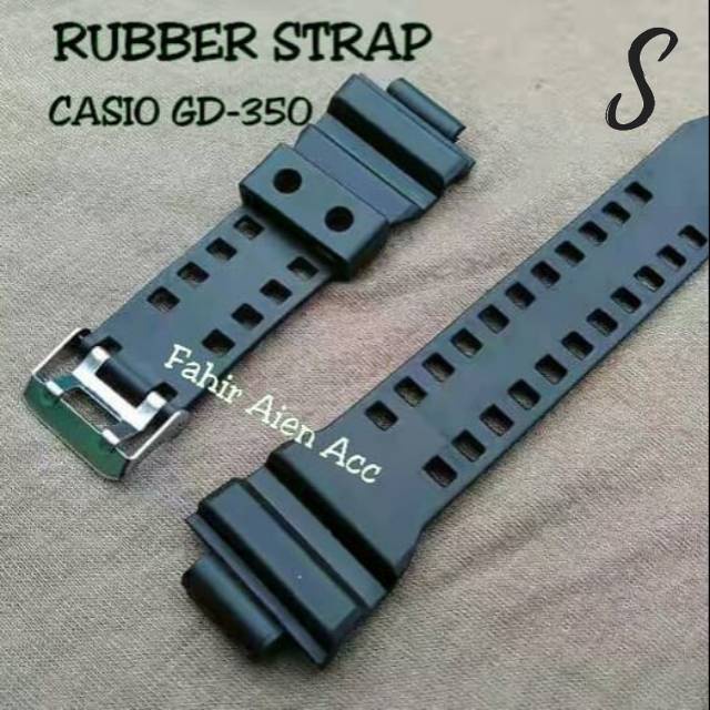 Strap tali jam Casio G-Shock GD-350/RUBBER STRAP TALI JAM TANGAN G-SHOCK GD350